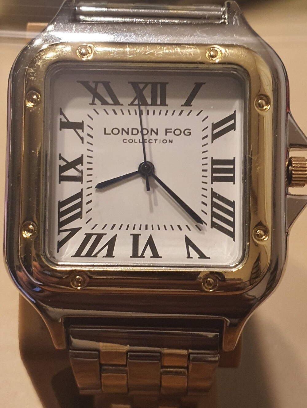 London Fog Collection Silver/Goldtone Stainless Steel Men's Watch